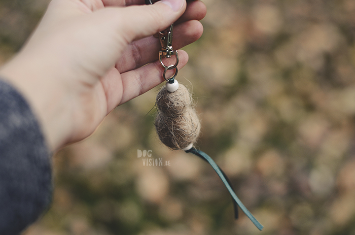 Felting dog hair, keyring | www.DOGvision.eu