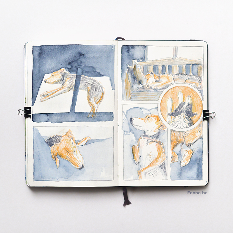 dog sketch, European dog photographer, dog photography Sweden, creative commercial dog photography, blog on www.dogvision.eu