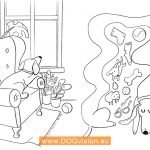 wwek 4, DOGvision kleurplaten voor corona-quarantaine, www.DOGvision.be