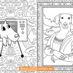 DOGvision-week 7 kleurplaten, www.DOGvision.be